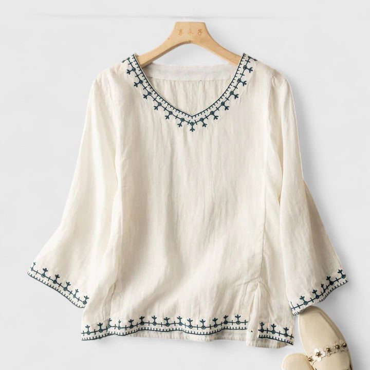 Taysia | Blusa Elegante con Escote en V