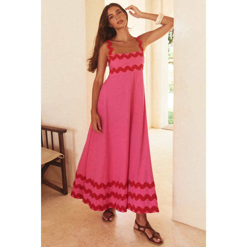 Ashly™ - Vestido Maxi de Cuello Slash Boho