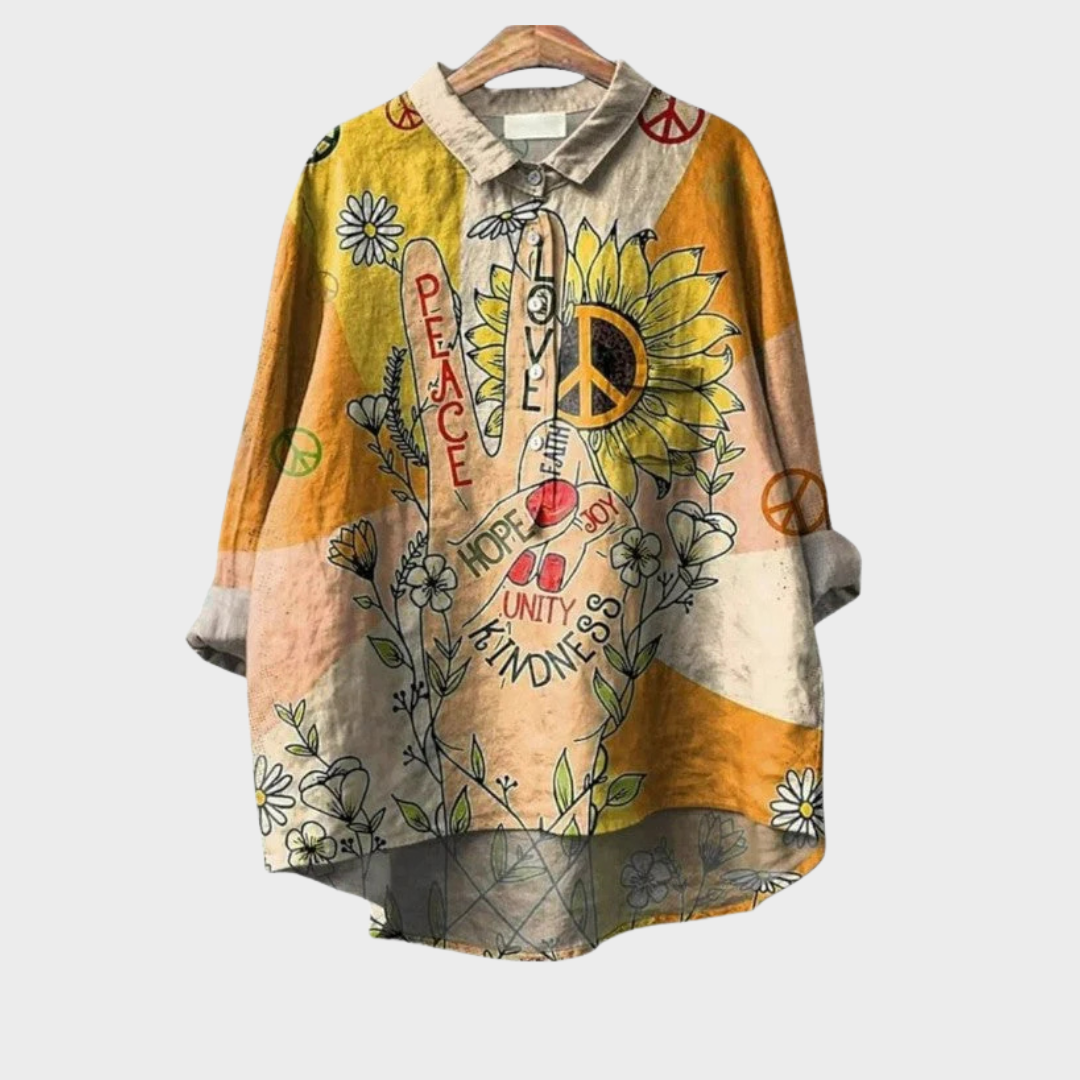 Coline | Elegante Camisa de Verano de Lino