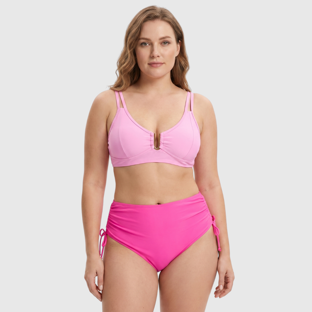 Emilia | Bikini de Cintura Alta con Top en Forma de U