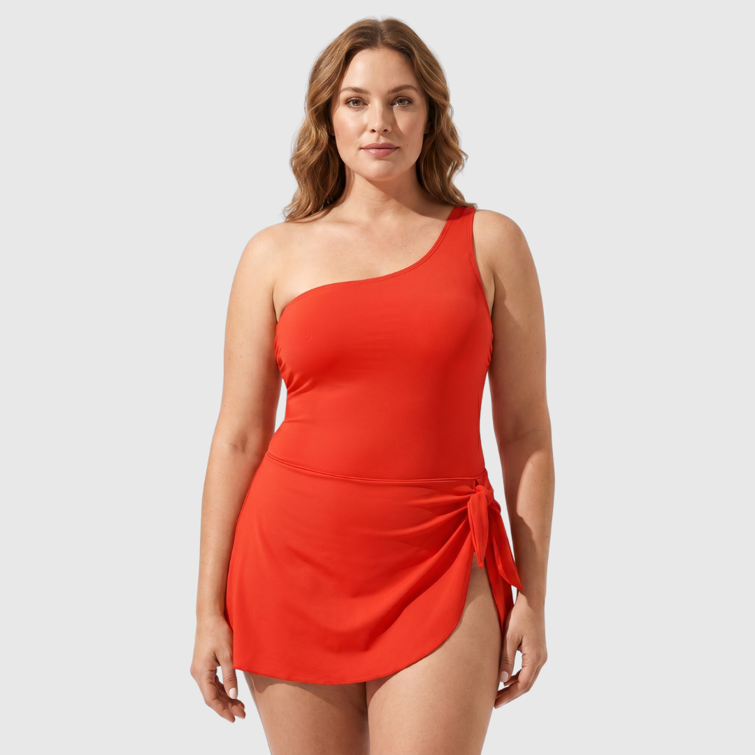 Nadine | Traje de Baño Halagador con Falda
