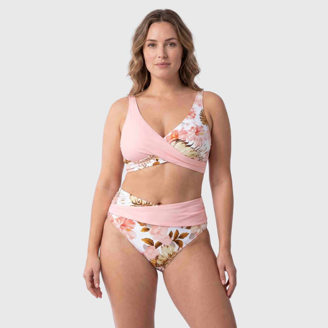 Sisi | Bikini con Frente Torcido y Cintura Alta