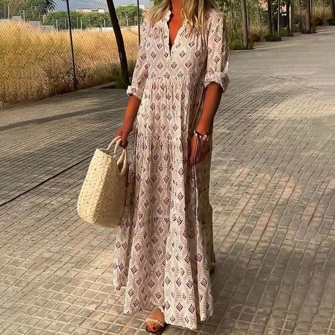 Nora - Vestido Maxi Boho Elegante