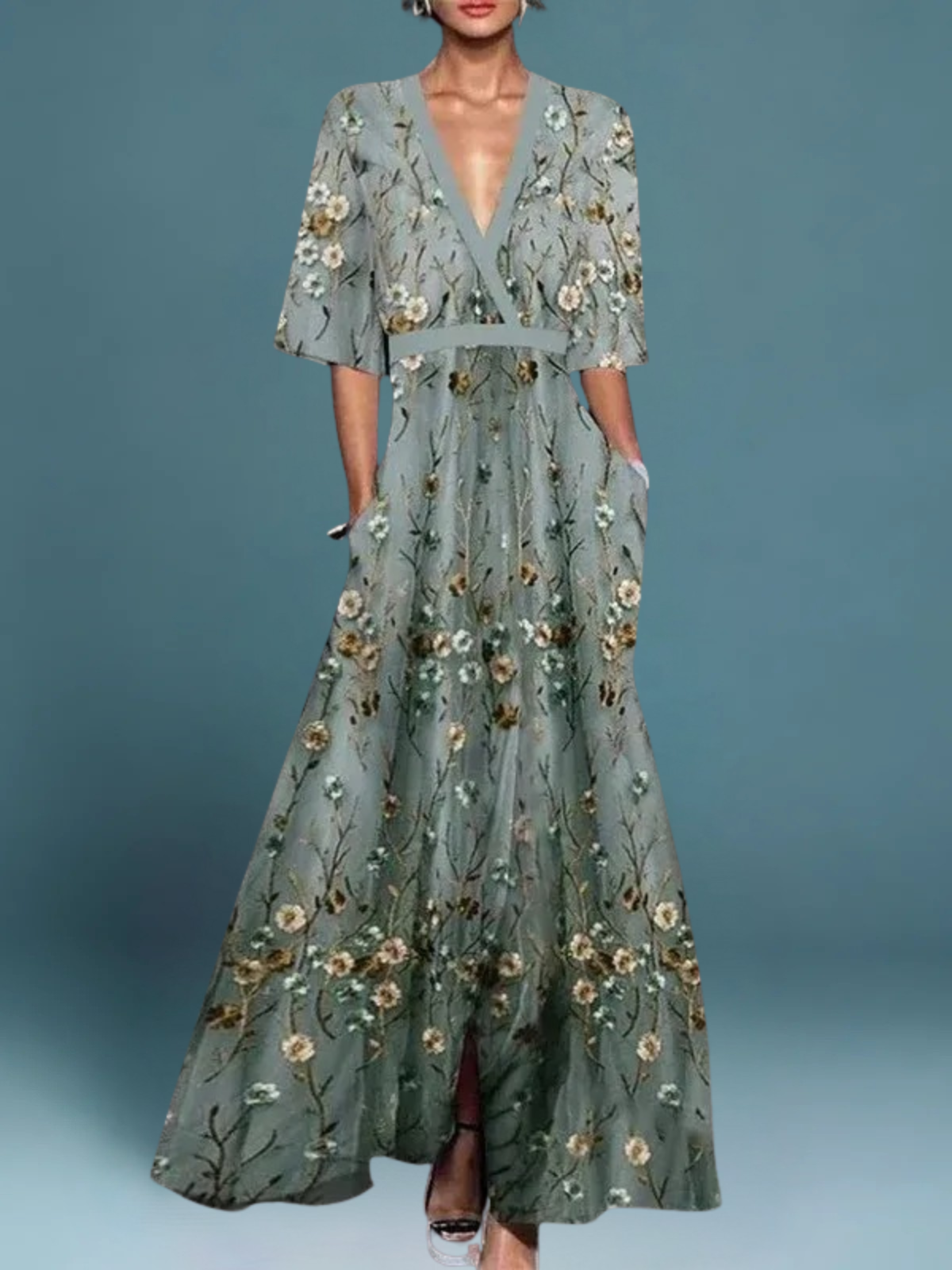 Maya™ | Vestido Floral Clásico