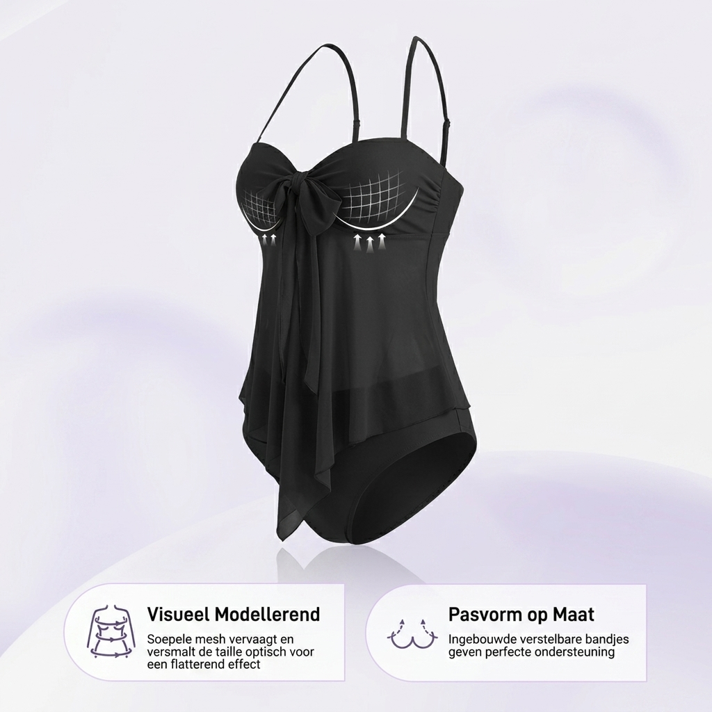 Roos | Tankini de malla fluida