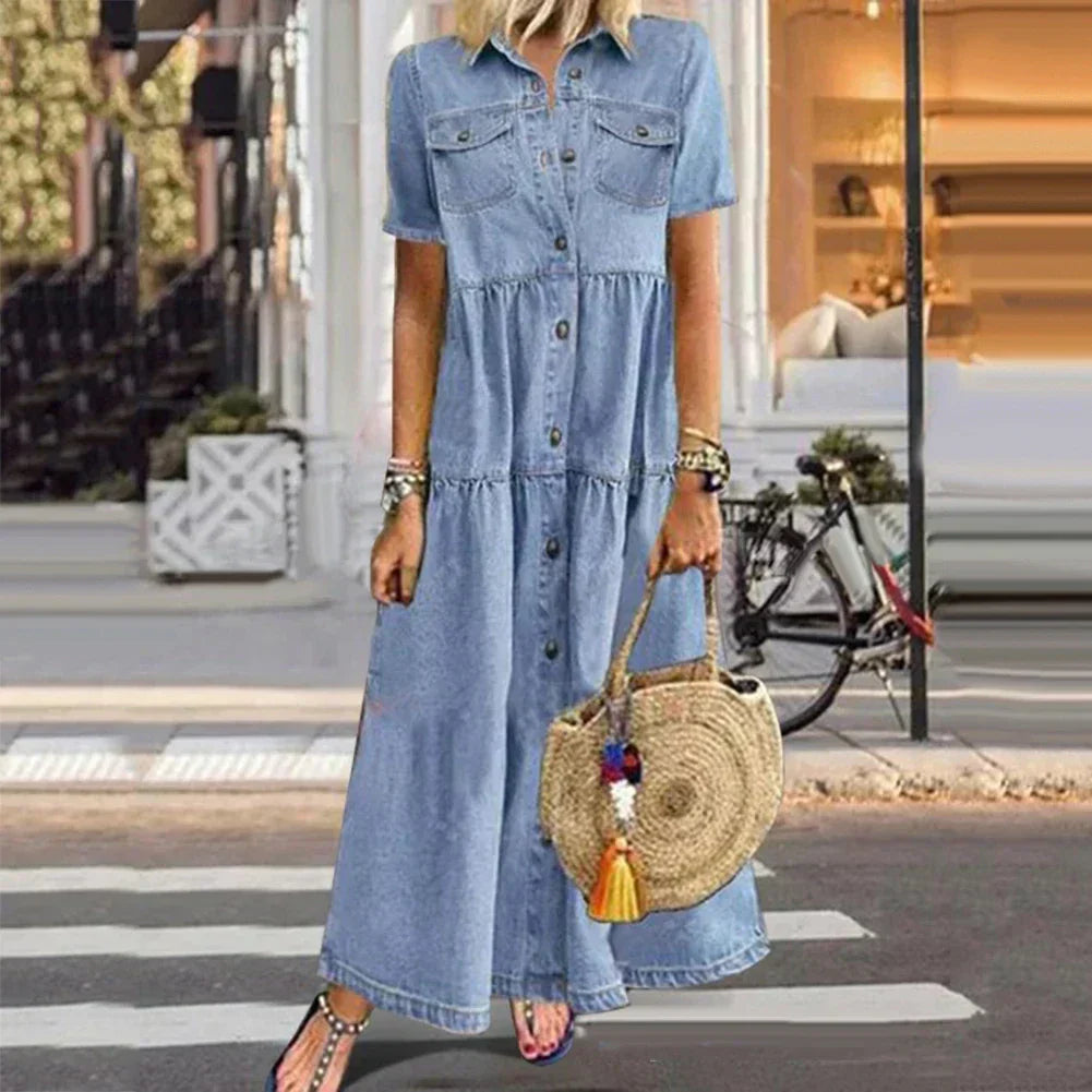 Vibeke | Vestido de Denim Suave