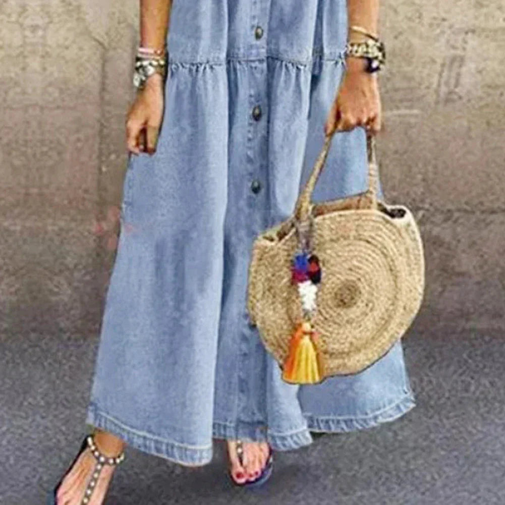 Vibeke | Vestido de Denim Suave