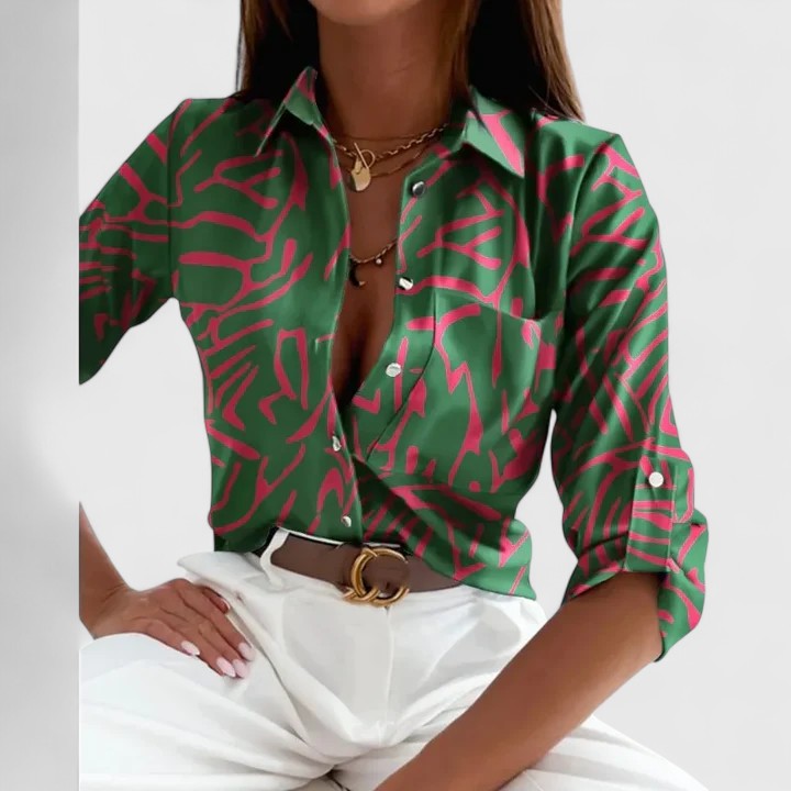 Lisette | Blusa Elegante de Manga Larga