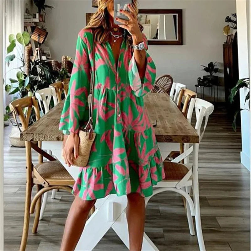 Everlen™ - Vestido Midi Boho Bloom