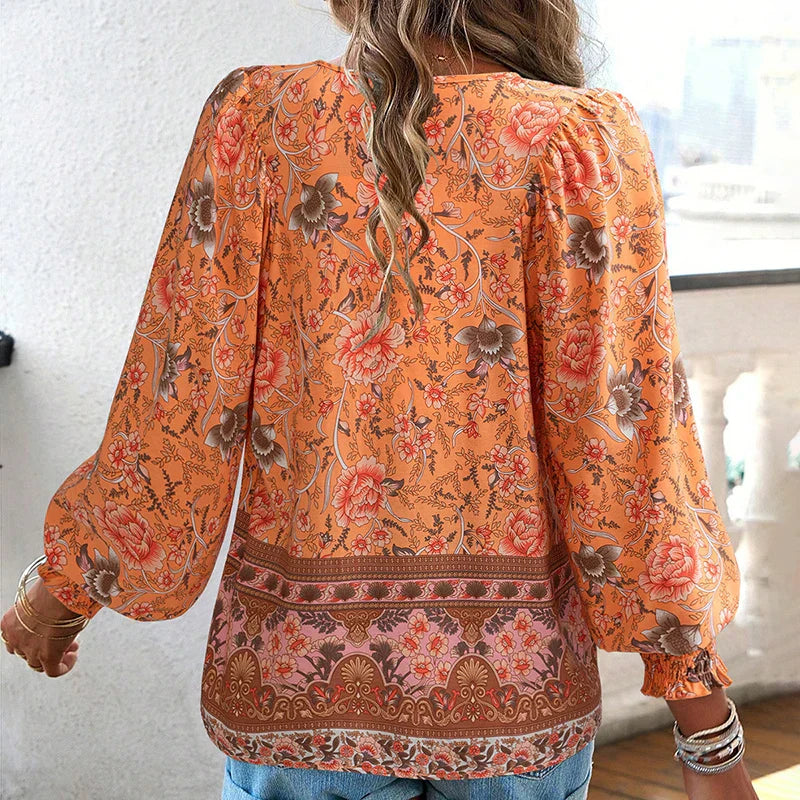 ANIKA I BLUSA DE FLORES ELEGANTE