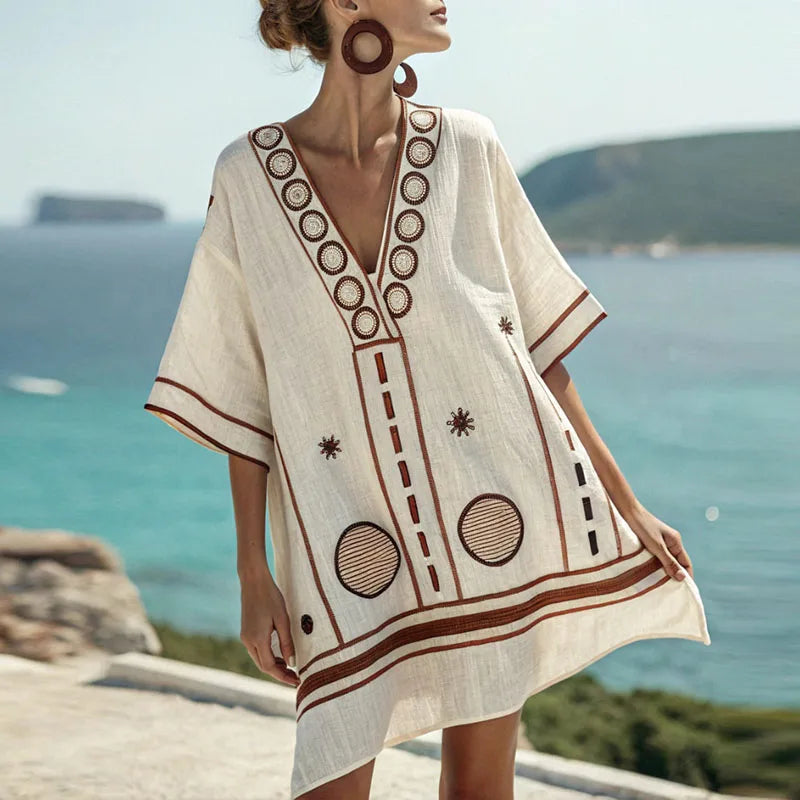 Gwen - Elegante y Confortable Vestido de Playa para Días Cálidos