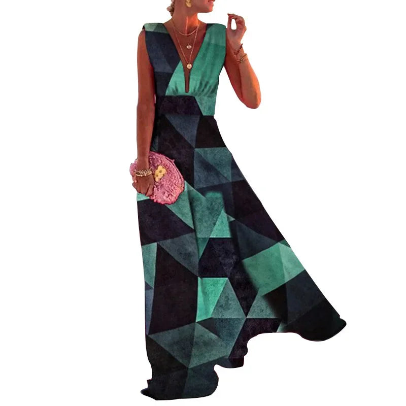 Lynor™ | Elegante Vestido Floral Sin Mangas en Estilo Chic Francés