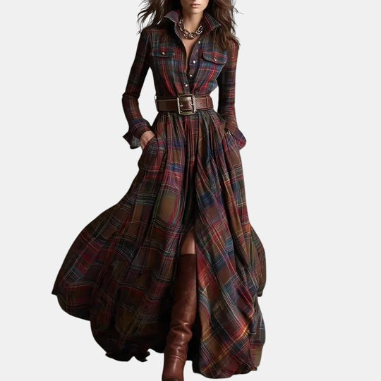 Scarlett™ | Vestido Camisero con Cinturón