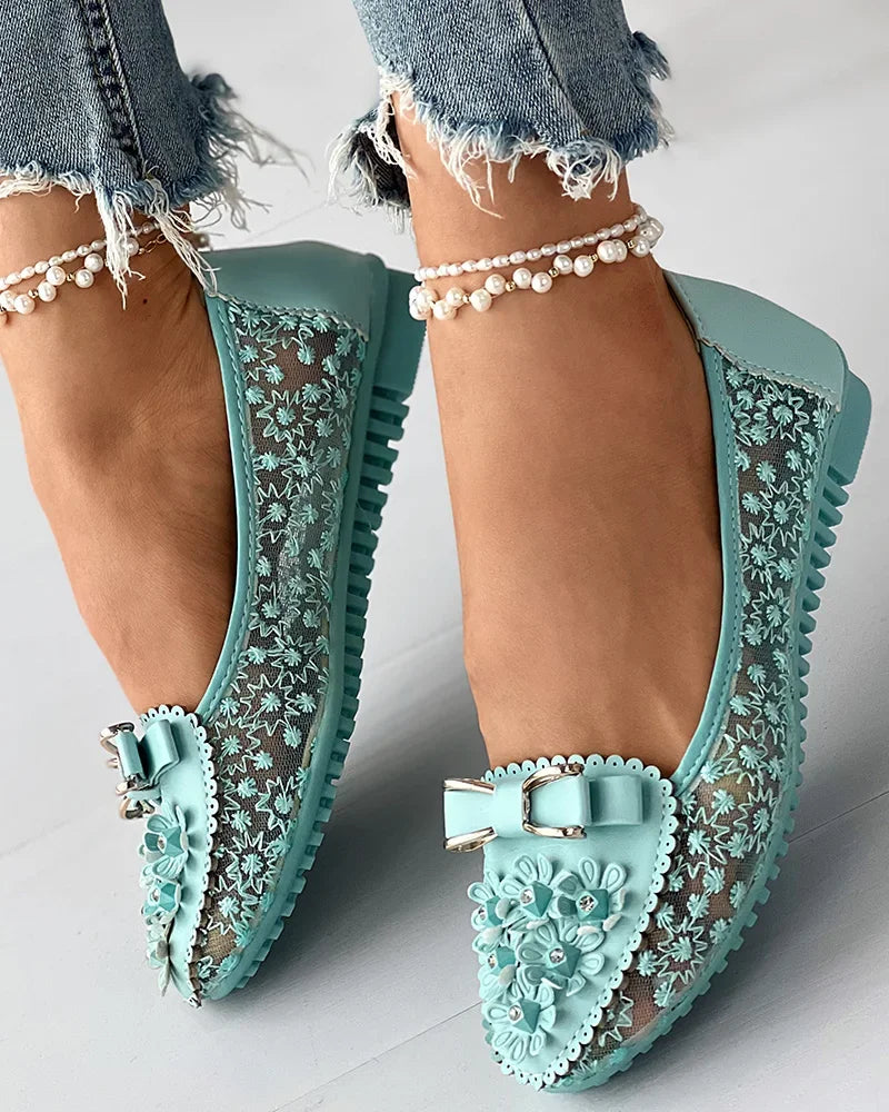 RAFFAELLA | Elegantes Bailarinas Ortopédicas con Soporte para el Alivio del Dolor y Diseño Romántico para Cada Día