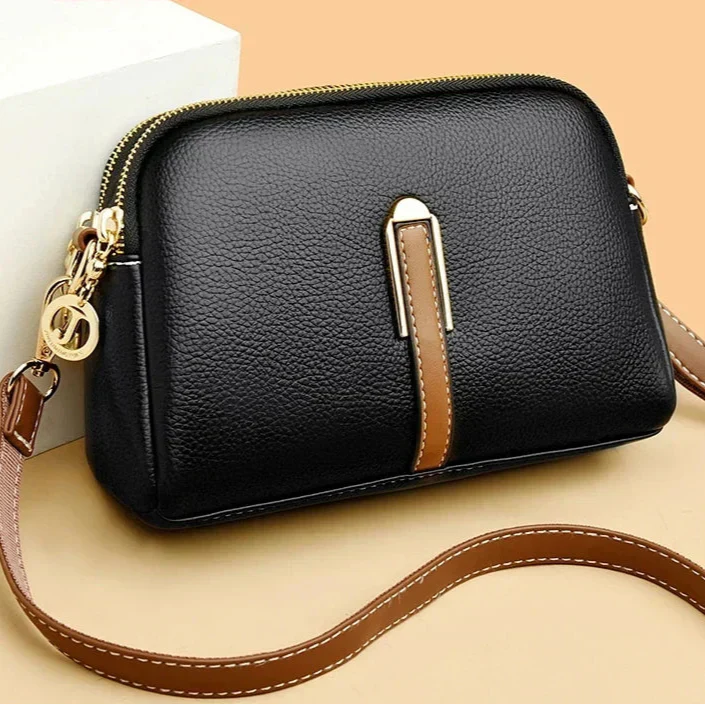Bolso de Hombro de Cuero de Lujo para Mujeres