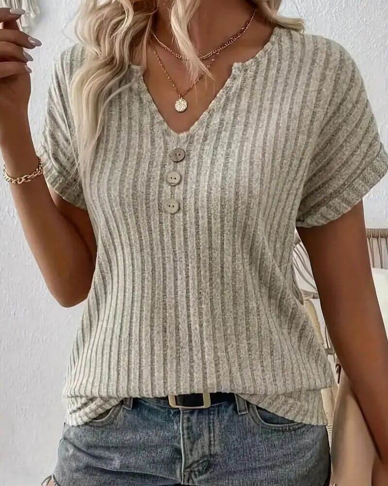 ROSINA I BLUSA DE PUNTO CON ESCOTE EN V