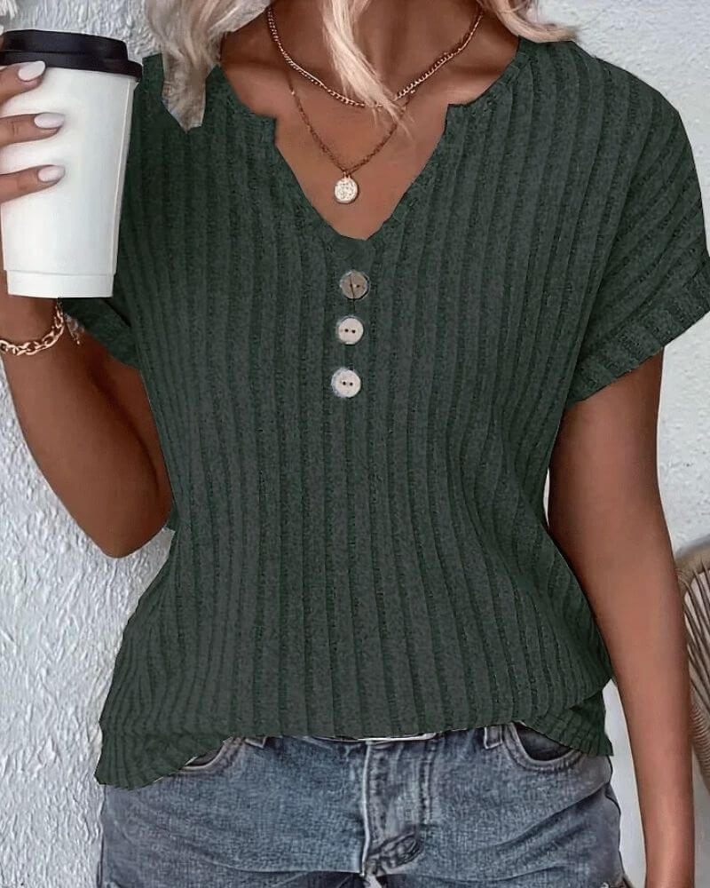 ROSINA I BLUSA DE PUNTO CON ESCOTE EN V