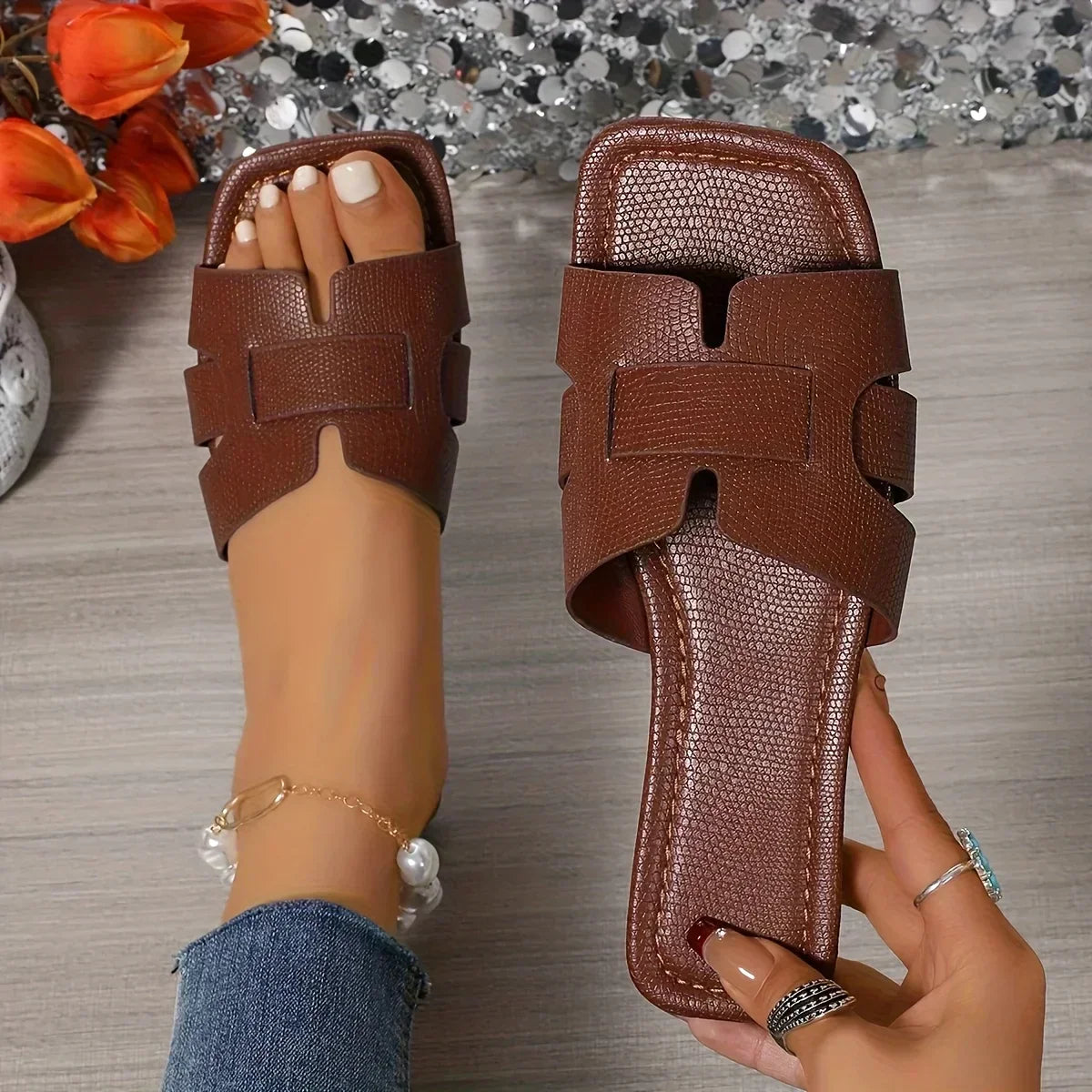 Valencia | Sandalias de Slides