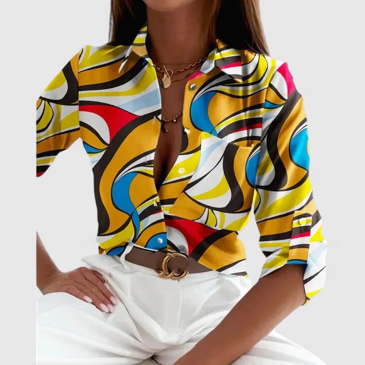 Lisette | Blusa Elegante de Manga Larga
