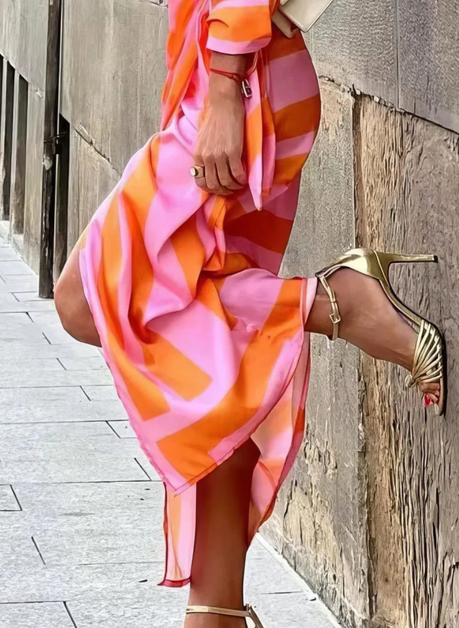 Amelia™ | Vestido Envolvente Impreso