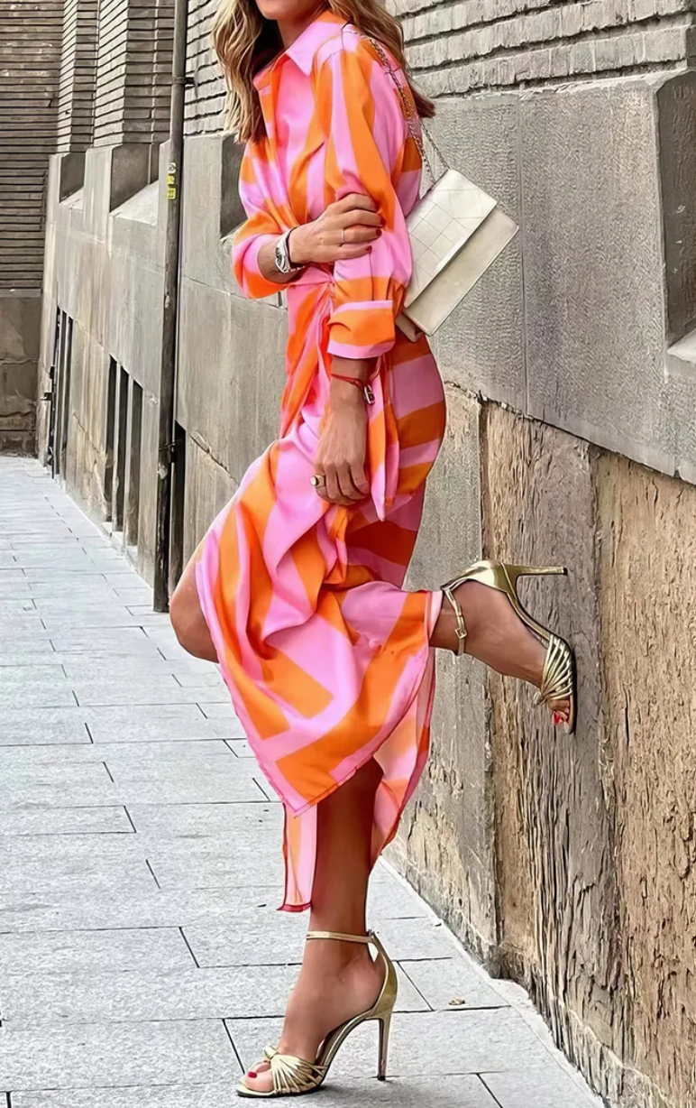 Amelia™ | Vestido Envolvente Impreso