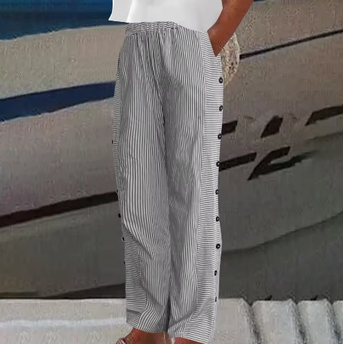 Rhea™ | Pantalones Casual Rayados Cómodos