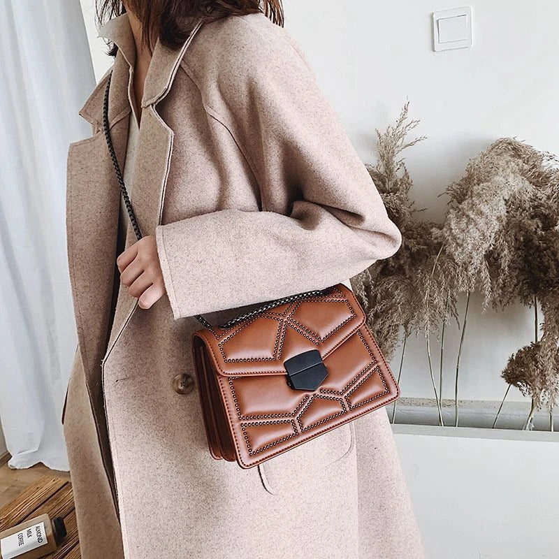 Bolso de Hombro Elegante - Moda en PU Cuero