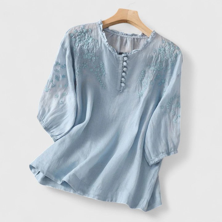Vasilene | Blusa Elegante con Botones
