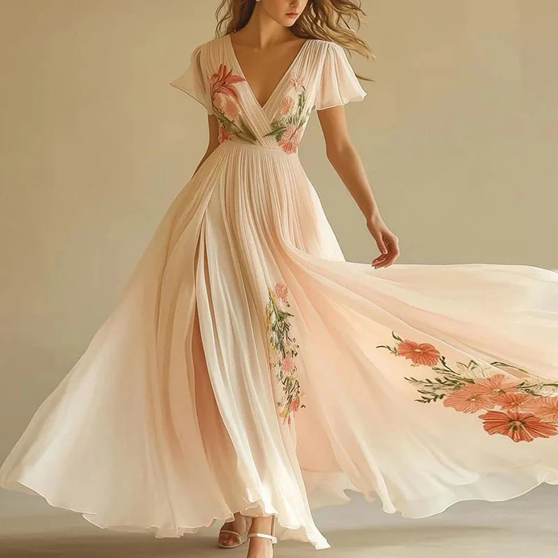 Olivia™ | Vestido de Noche con Escote en V