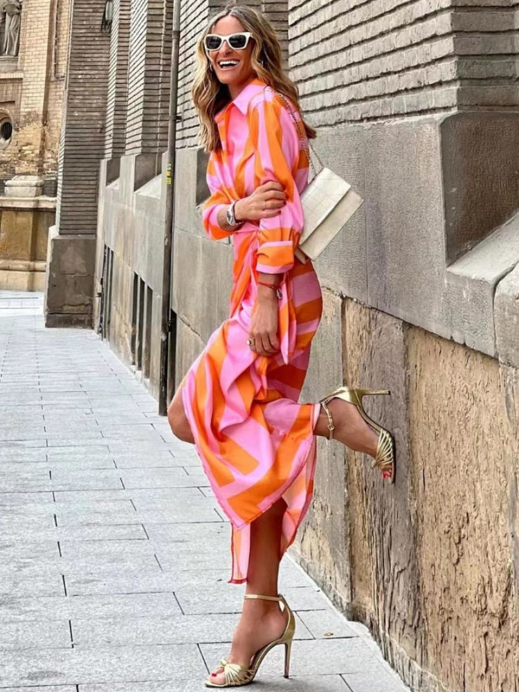 Amelia™ | Vestido Envolvente Impreso