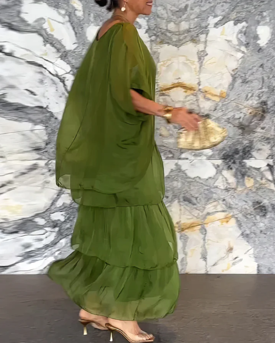 Lara – Vestido largo fluido elegante