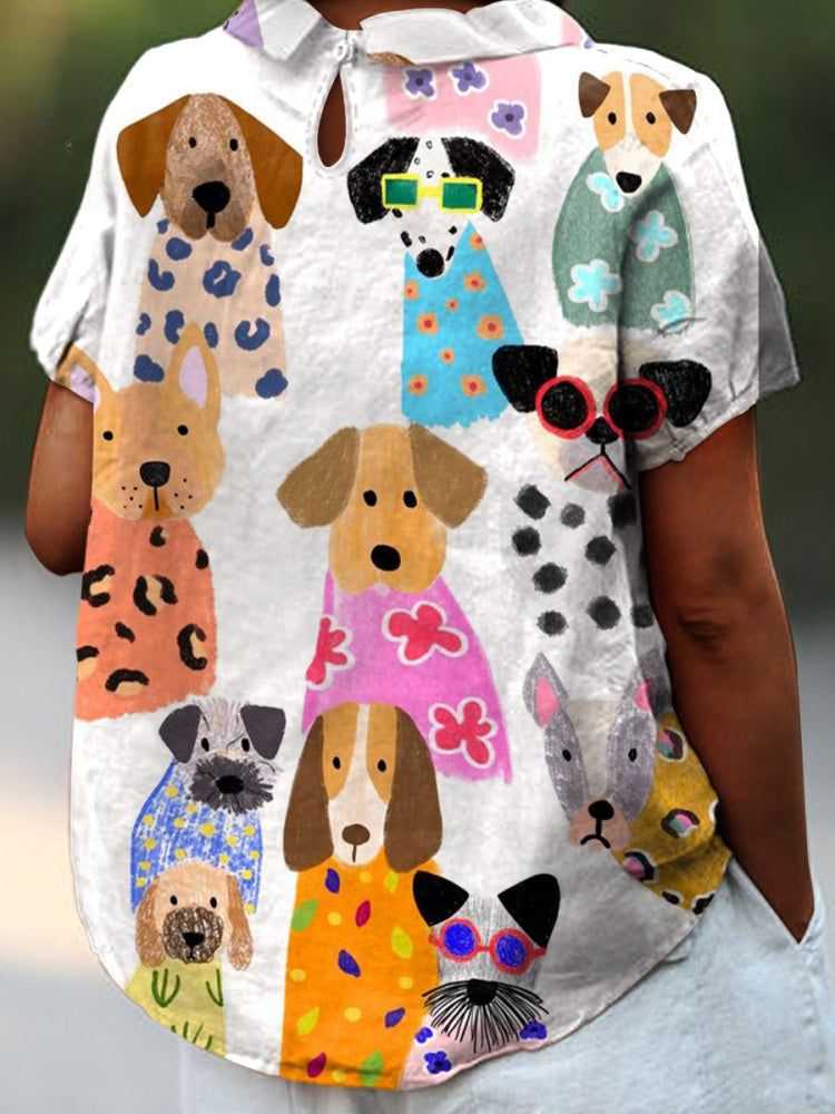 Pippa™ | Camiseta con Estampado de Perros