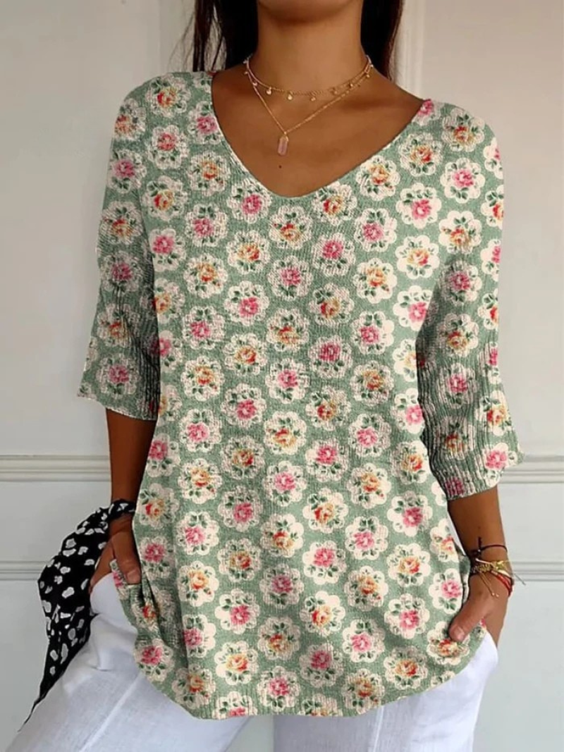 Ingrid | Top con Patrón de Flores