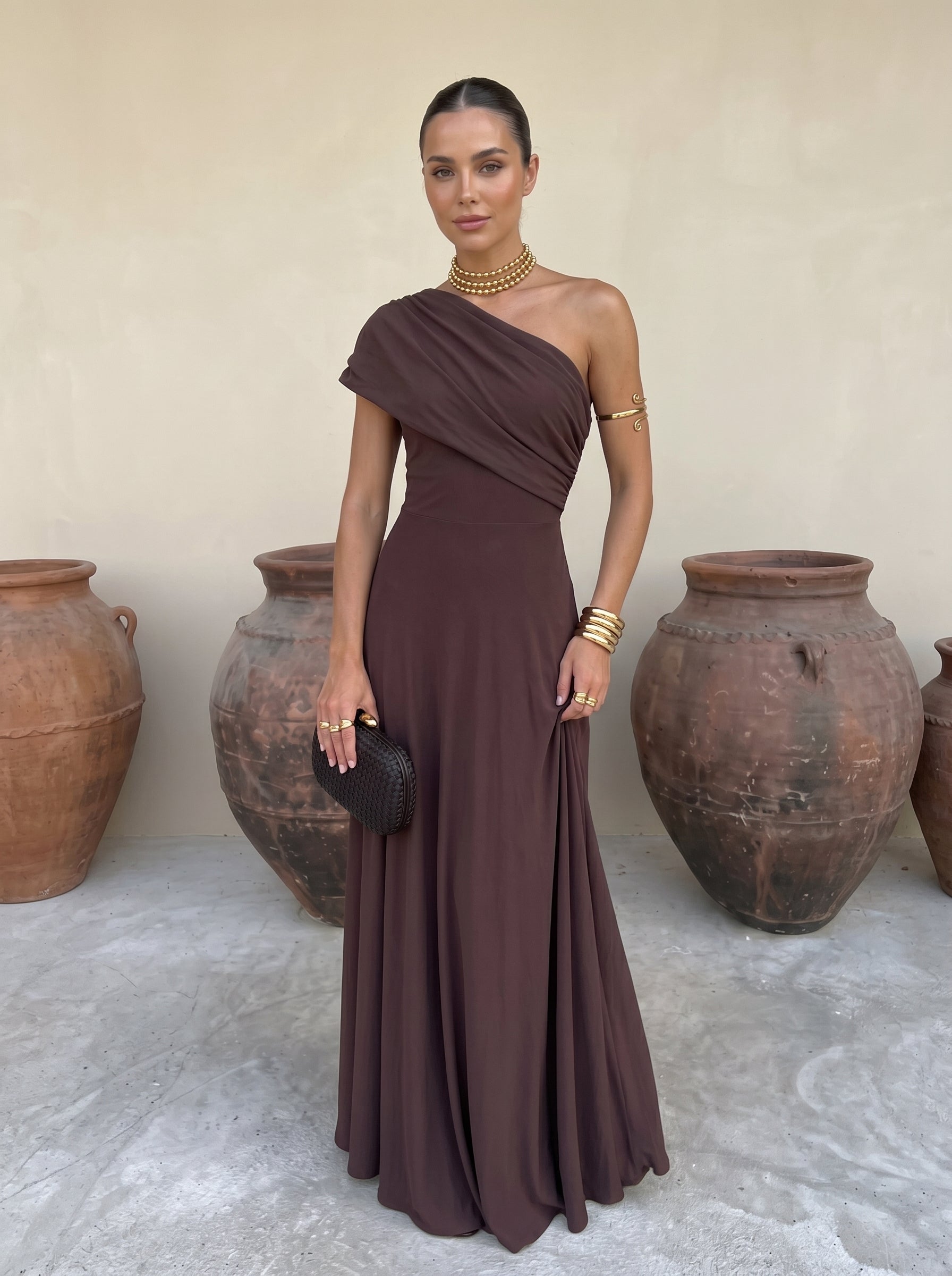 Vestido Mirelle de un solo hombro