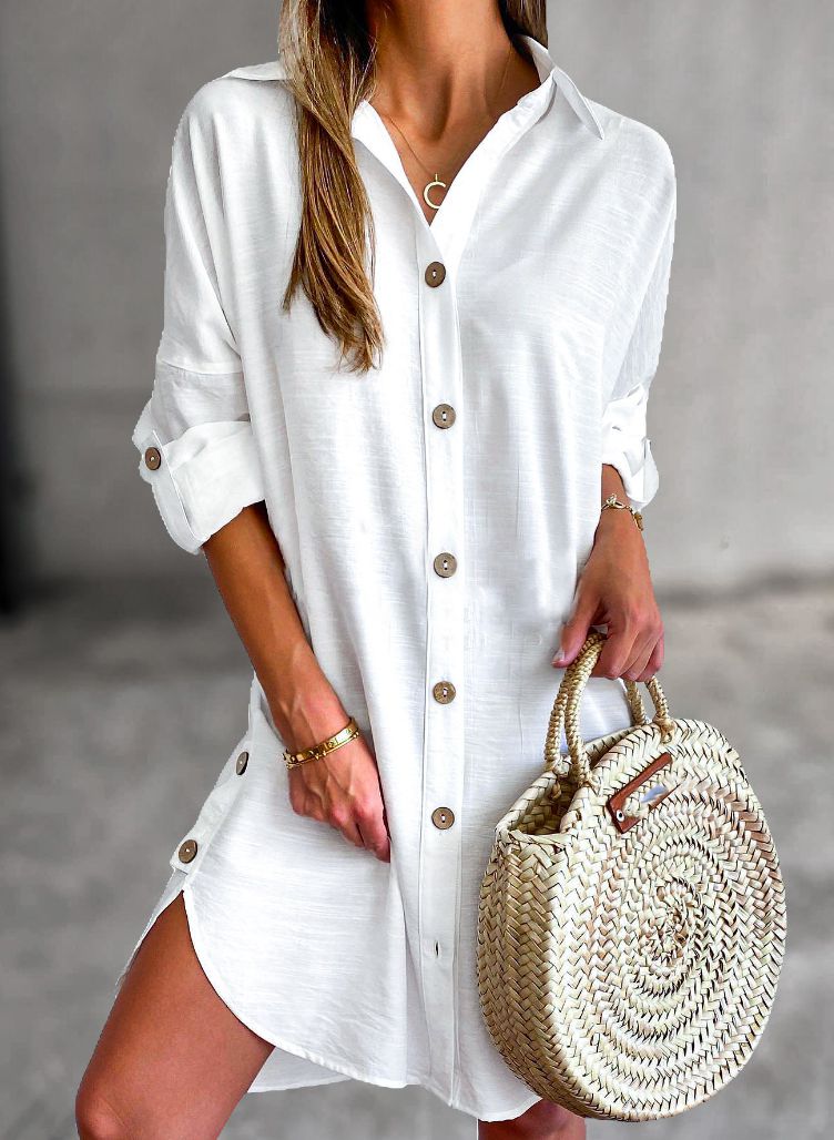 Cassy™ - Vestido Camisero Clásico