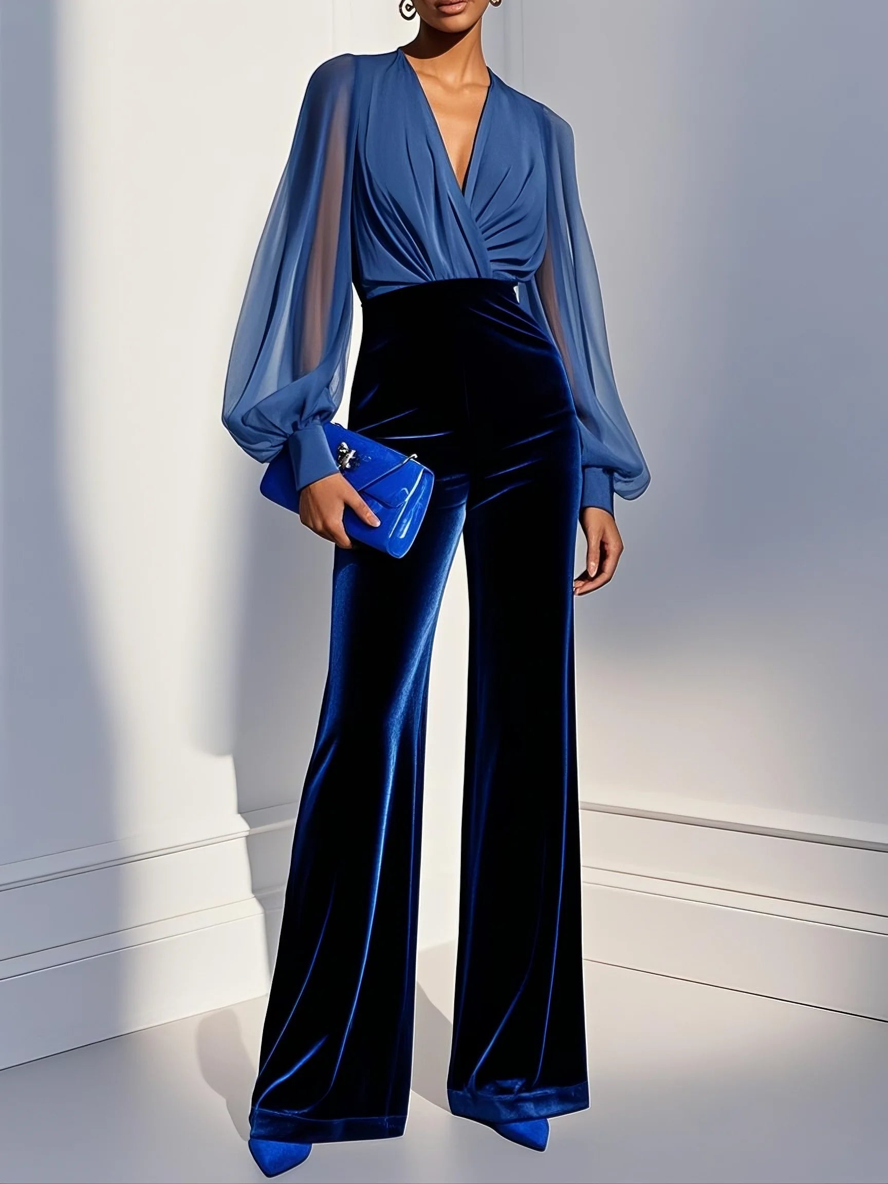 Maud™ || Elegante mono con escote en V