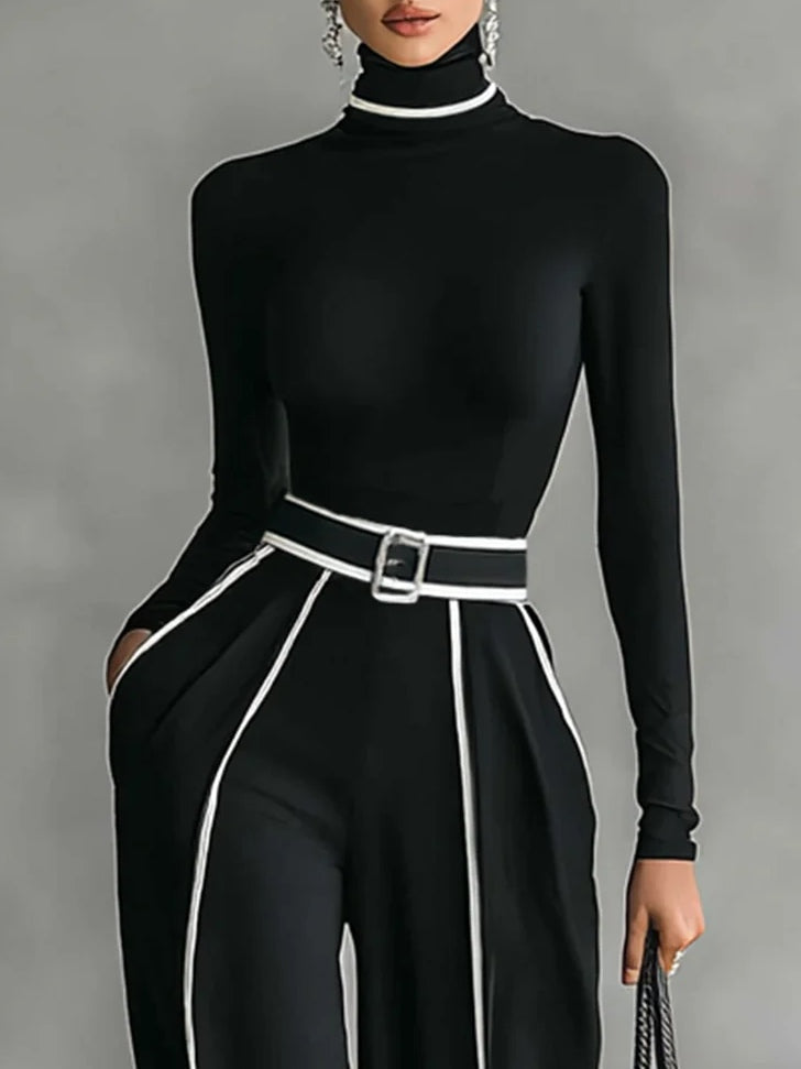 Vera™ || Elegante conjunto con detalle en contraste