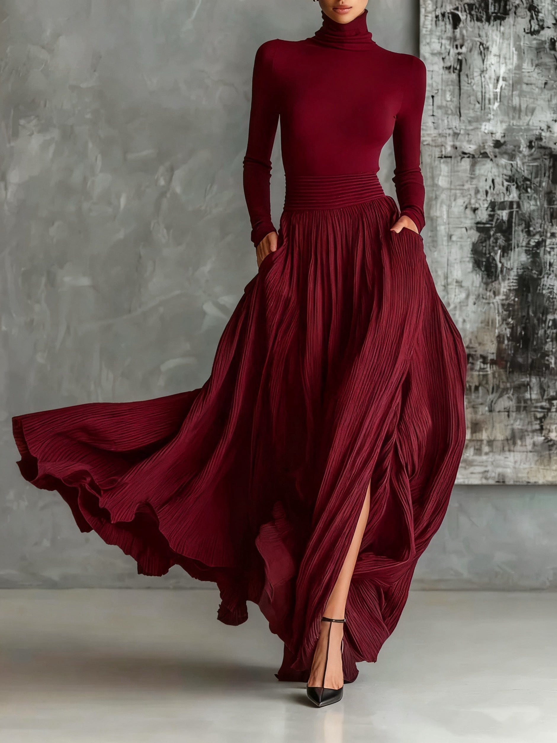 Eva™ || Elegante conjunto con falda plisada