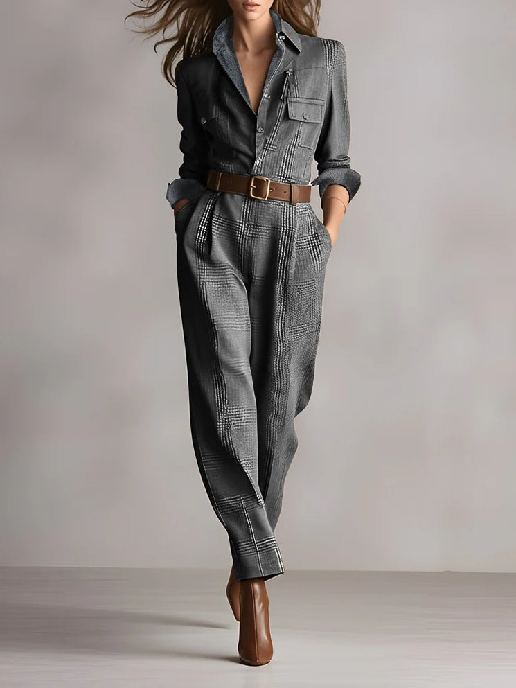 Anna™ || Mono elegante Geruite