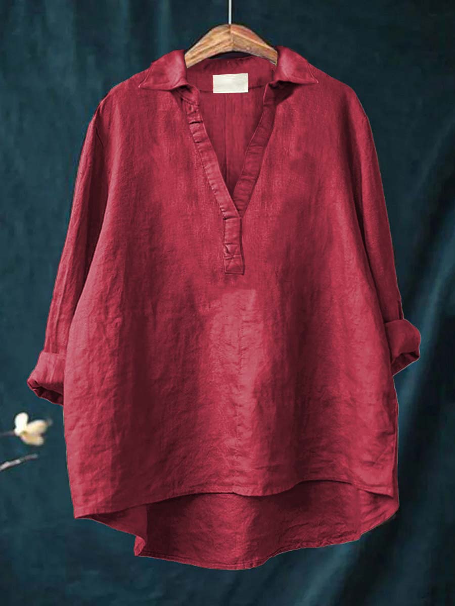 Andrea | Blusa de Verano Elegante de Lino