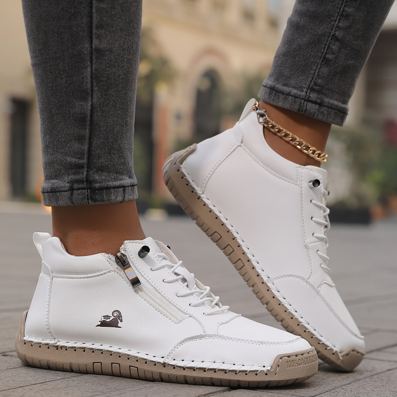 Mila – Zapatillas ortopédicas cómodas + Cremallera