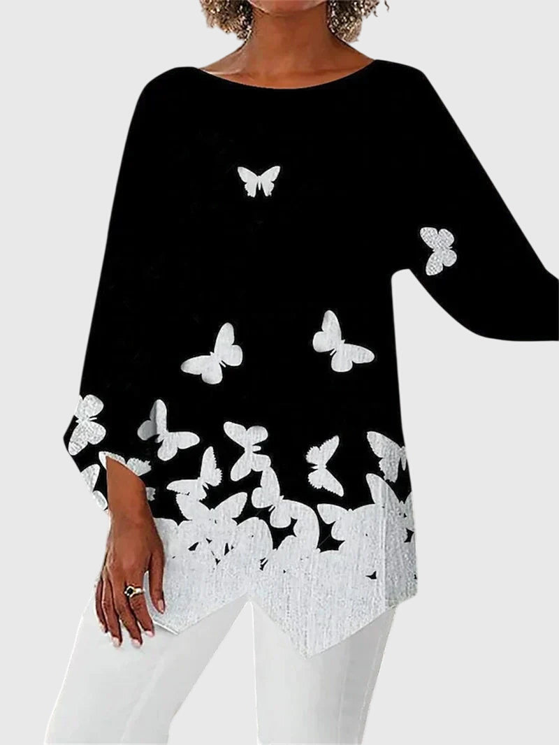 Alayah™ | Elegante Top de Cuello Redondo