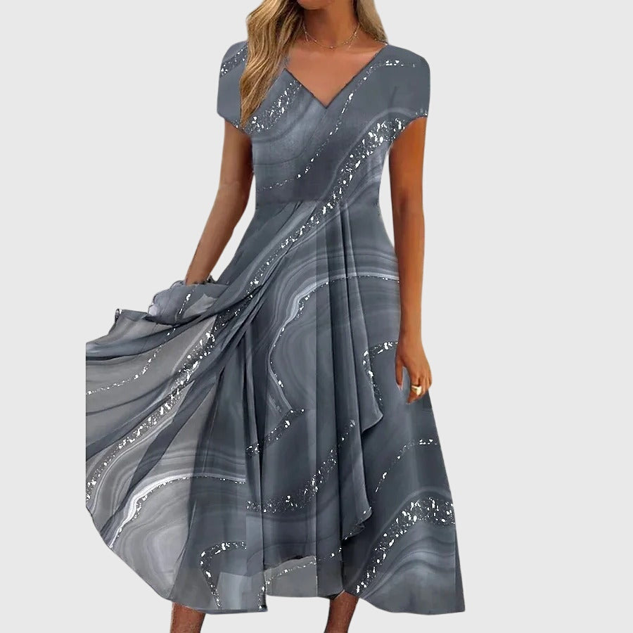 AUBRIELLE™ | Vestido Midi Flotante