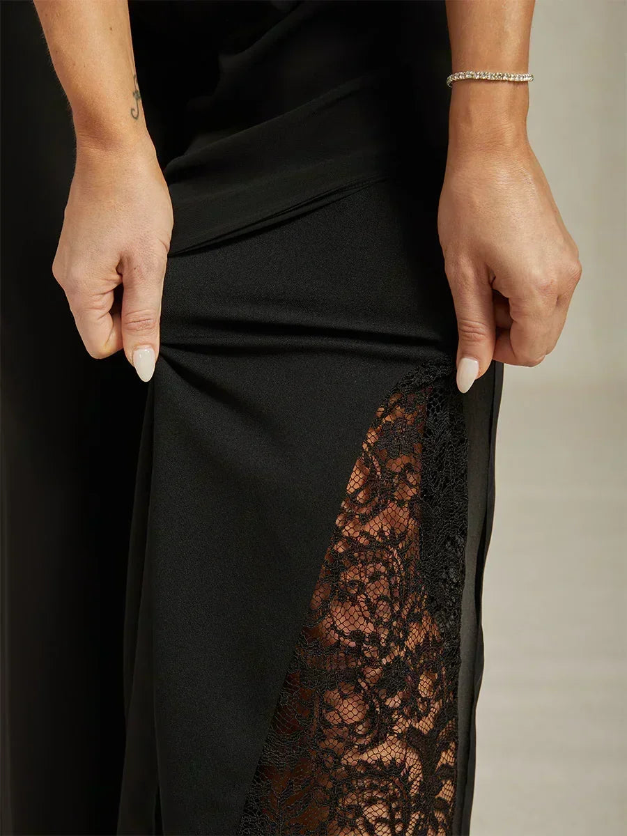 Fluressa | Pantalones de Fluidez con Dobladillo Rendido