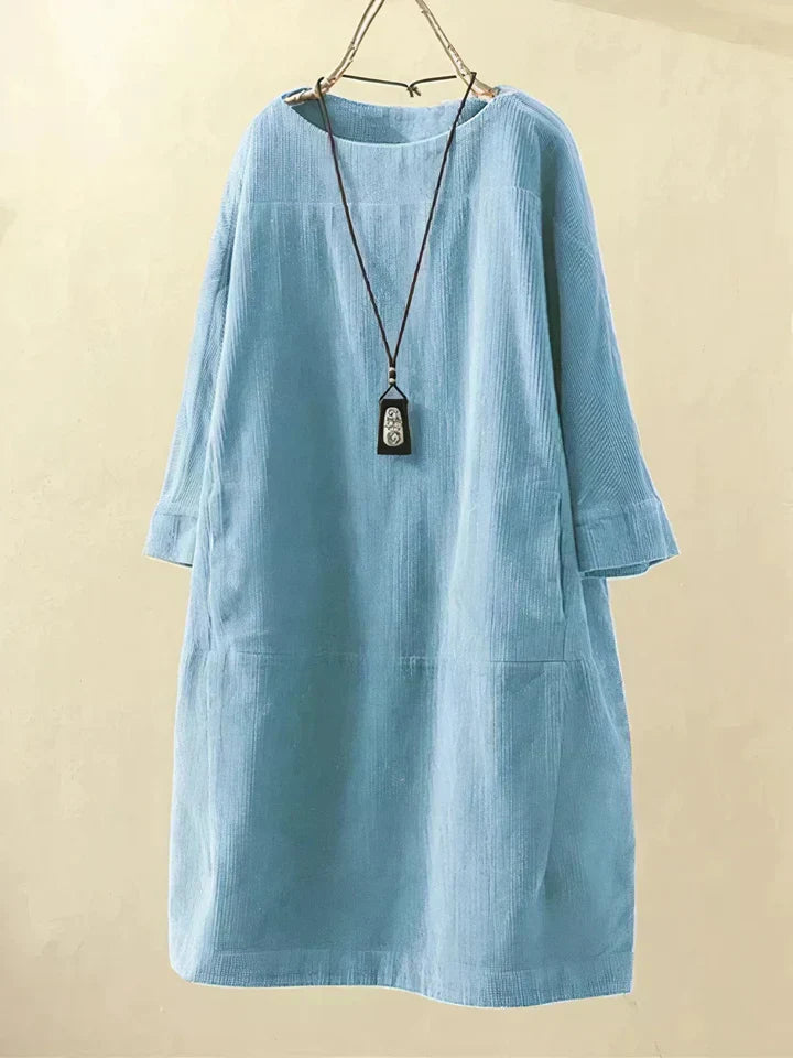 Túnica de pana vintage cómoda