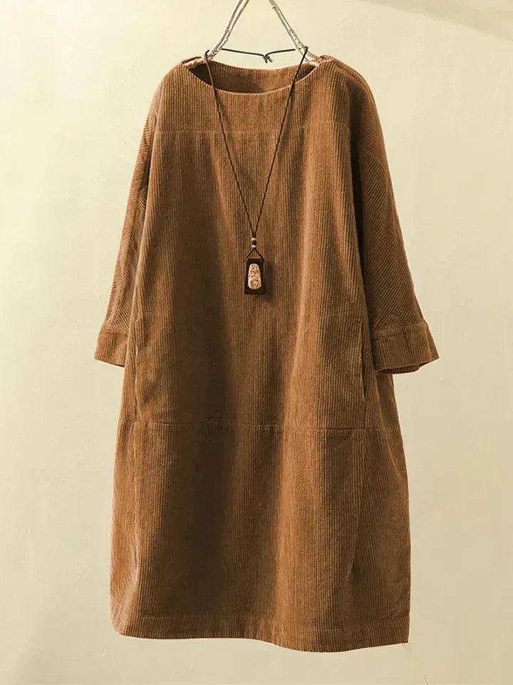 Túnica de pana vintage cómoda