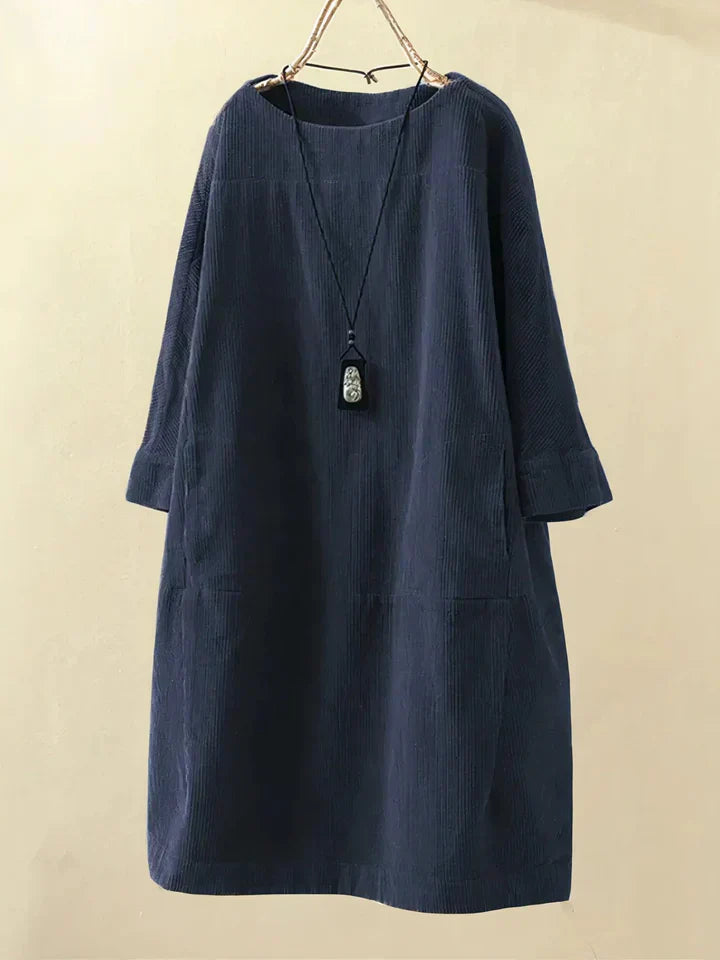 Túnica de pana vintage cómoda