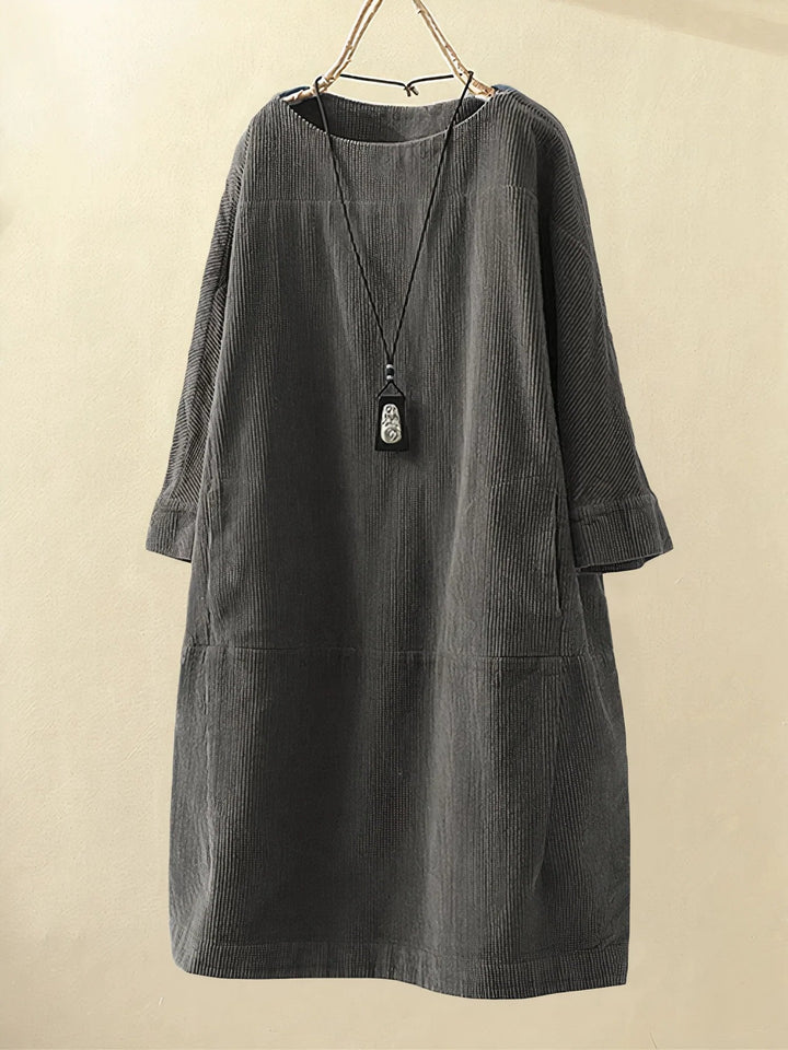 Túnica de pana vintage cómoda