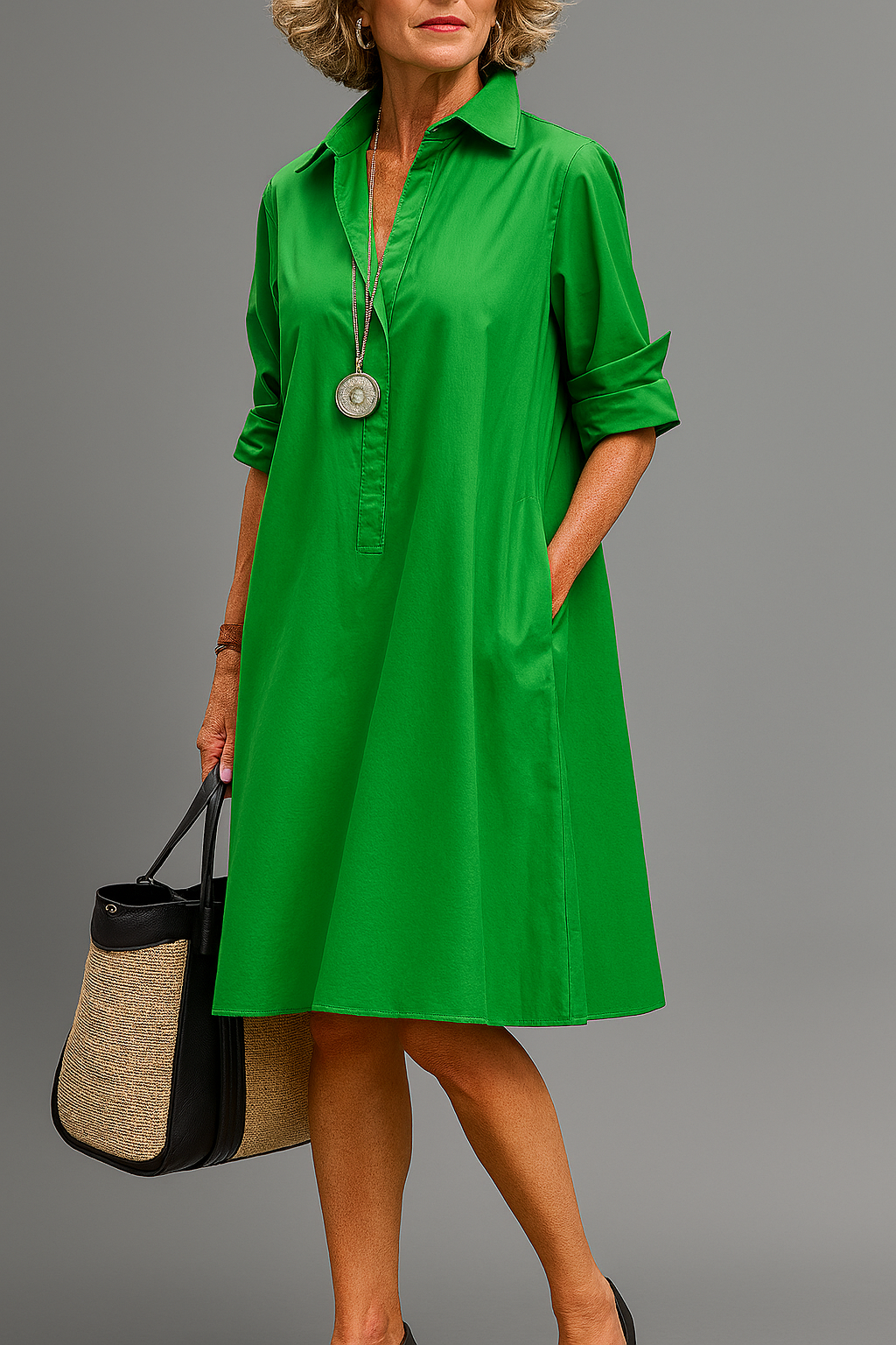 Riley™ | Vestido Midi Sofisticado