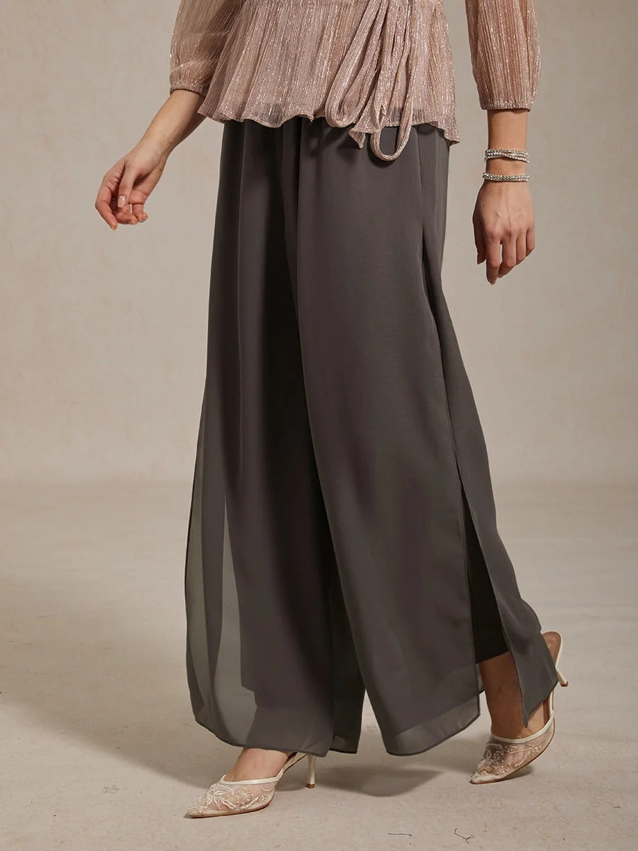 Fluressa | Pantalones de Fluidez con Dobladillo Rendido
